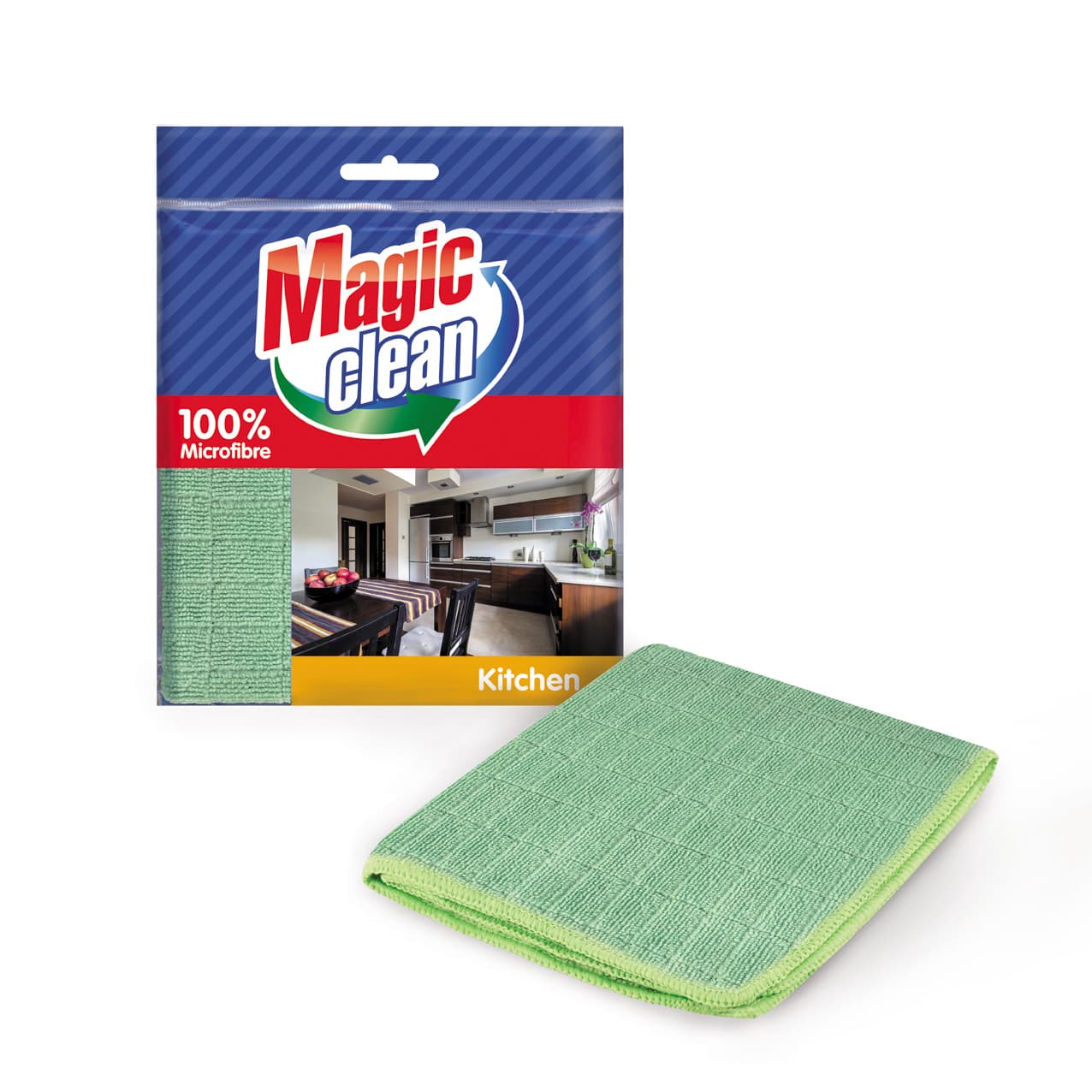 Микрофибърна кърпа Magic clean Кухня зелена