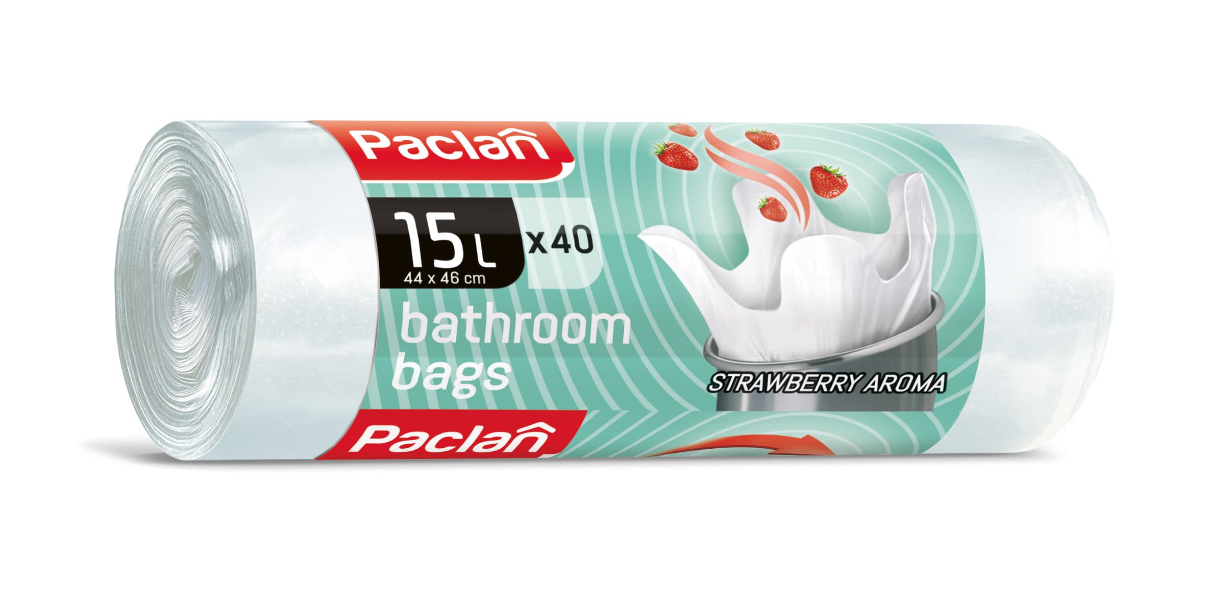 Чували за смет ароматизирани с връзки Paclan 15 л / 40 броя