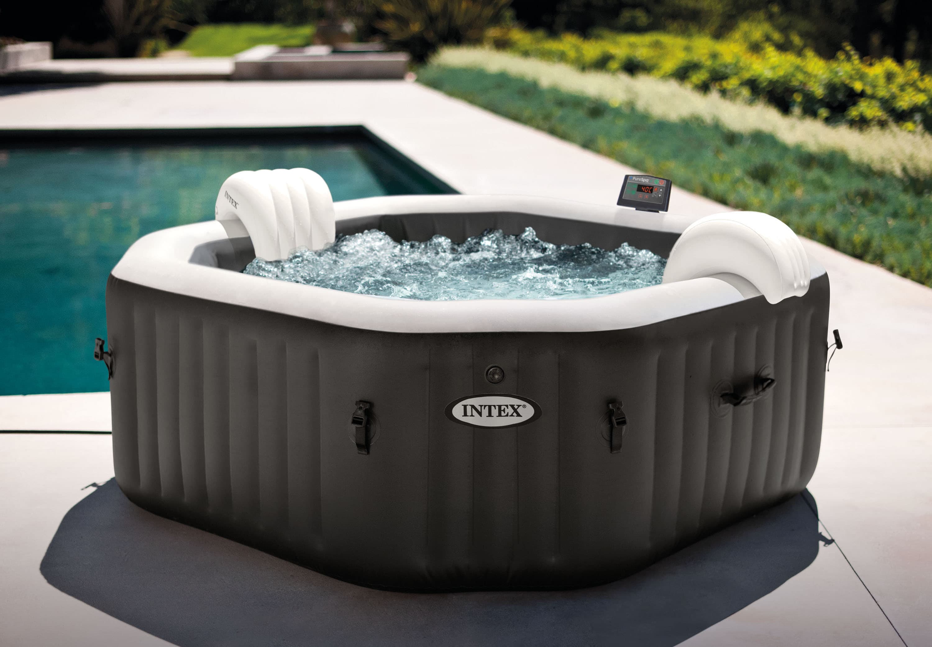 Надуваемo джакузи Intex 28458 PureSpa Bubble Deluxe 180х71см / 795 л