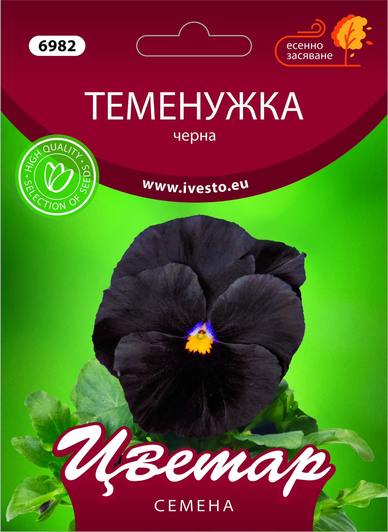 Семена за есенни цветя Теменужка черна