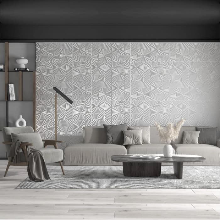 Топлоизолационно самозалепващо пано Modern Circle 70х70х0,8см