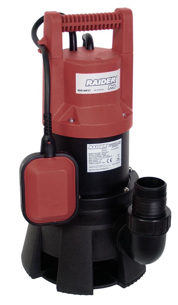 Потопяема водна помпа за мръсна вода Raider RD-WP27 / 1300W