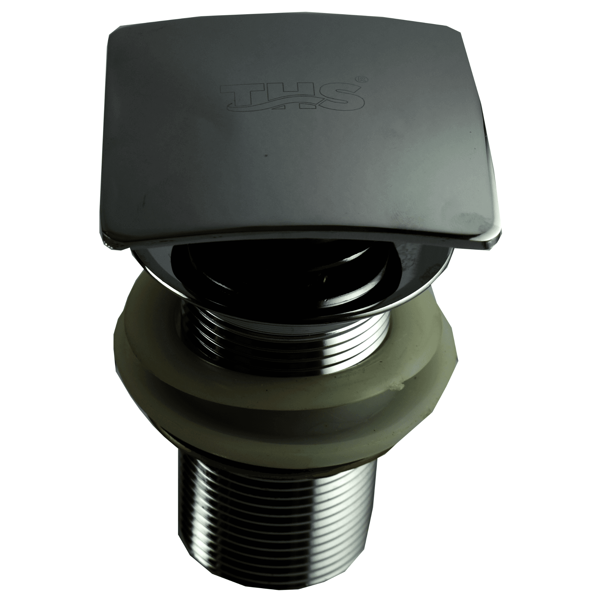 Витло клик 1 1/4" месинг за мивка квадрат 68х68мм THS Thermostyle хром