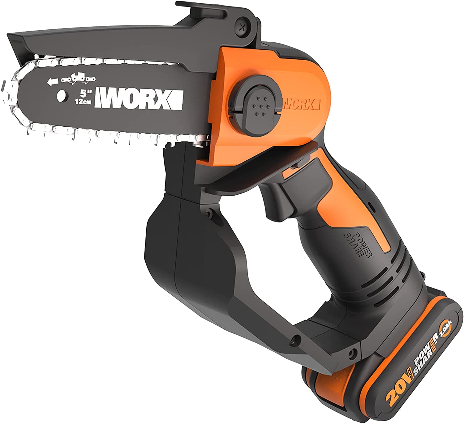 Акумулаторен верижен трион за клони Worx WG324E 20V батерия + зарядно