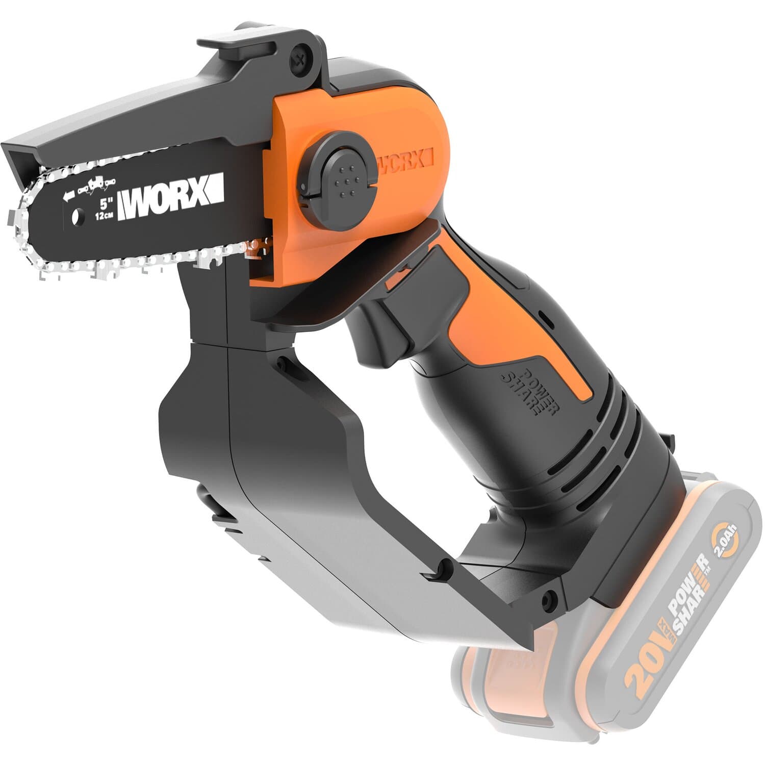 Акумулаторен верижен трион за клони Worx WG324E.9 Solo 20V