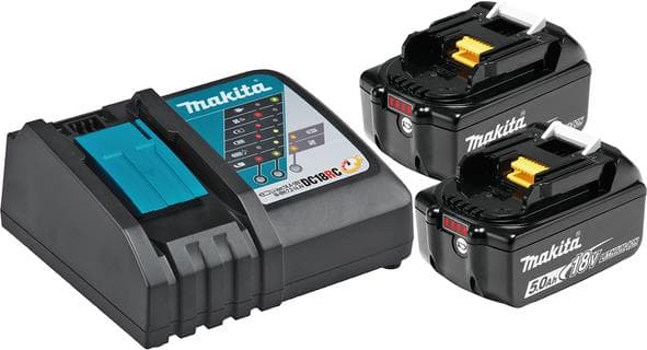 Комплект две батерии 18V 5Ah + зарядно устройство Makita 197570-9