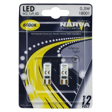 LED крушка Narva W2.1x9.5d