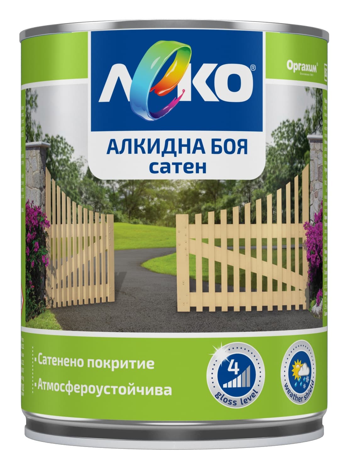 Алкидна боя Леко сатен 650мл кафе