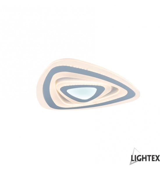 LED плафон Lightex Turn II бял 80W ø470мм + дистанционно управление