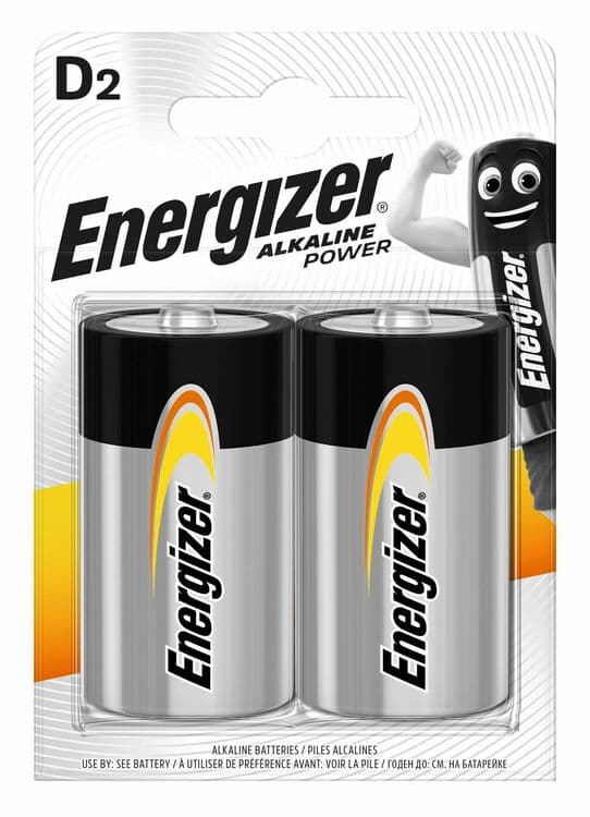 Батерия Energizer Alkaline Power LR20 D / блистер 2 броя