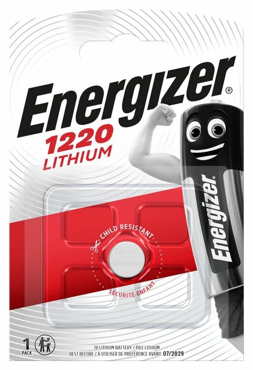 Литиева батерия Energizer Lithium CR1220 / 3V / 1 брой