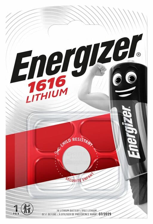 Литиева батерия Energizer Lithium CR1616 / 3V / 1 брой