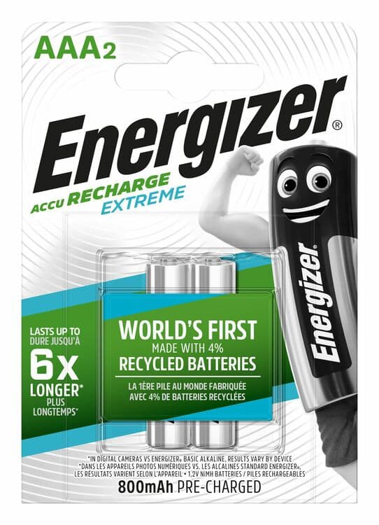 Батерия Energizer Extreme HR03 AAA 800mAh / блистер 2 броя