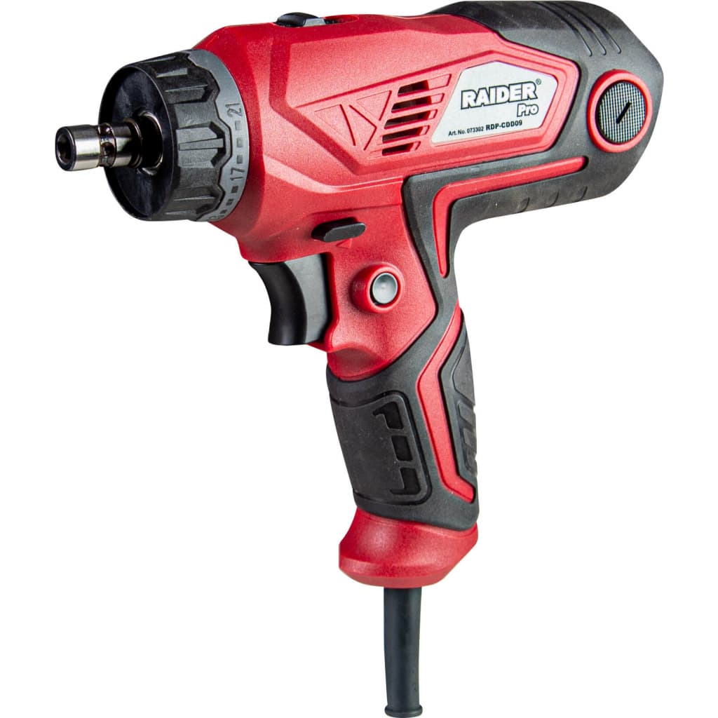 Електрически винтоверт Raider RDP-CDD09 / 400W + куфар