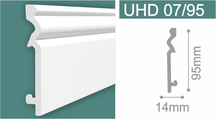 Перваз UHD 07/95 полимер 2.4 метра 