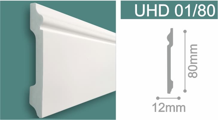 Перваз UHD 01/80 полимер 2.4 метра 
