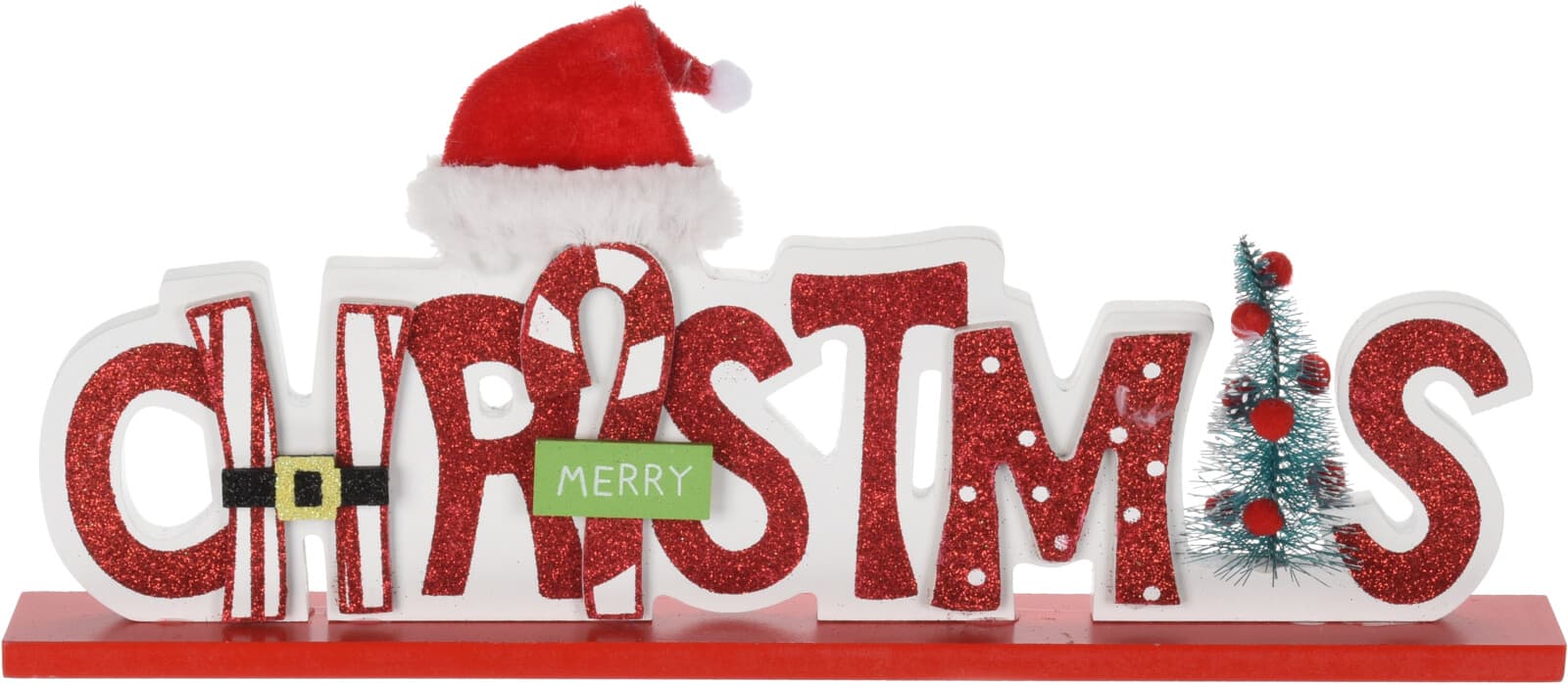 Коледна декорация Merry Christmas 11см