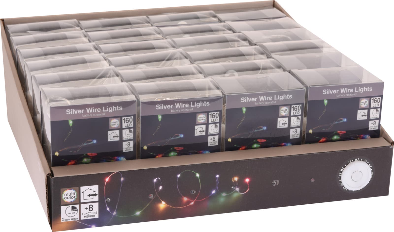 Коледни лампички Silverwire 160 LED разноцветна светлина