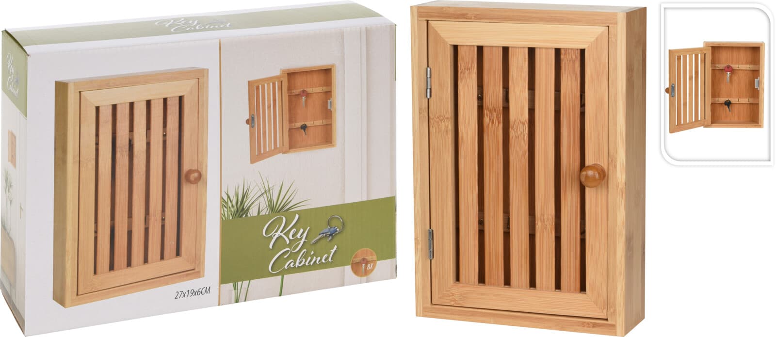 Кутия за ключове Bamboo 27х19х6см