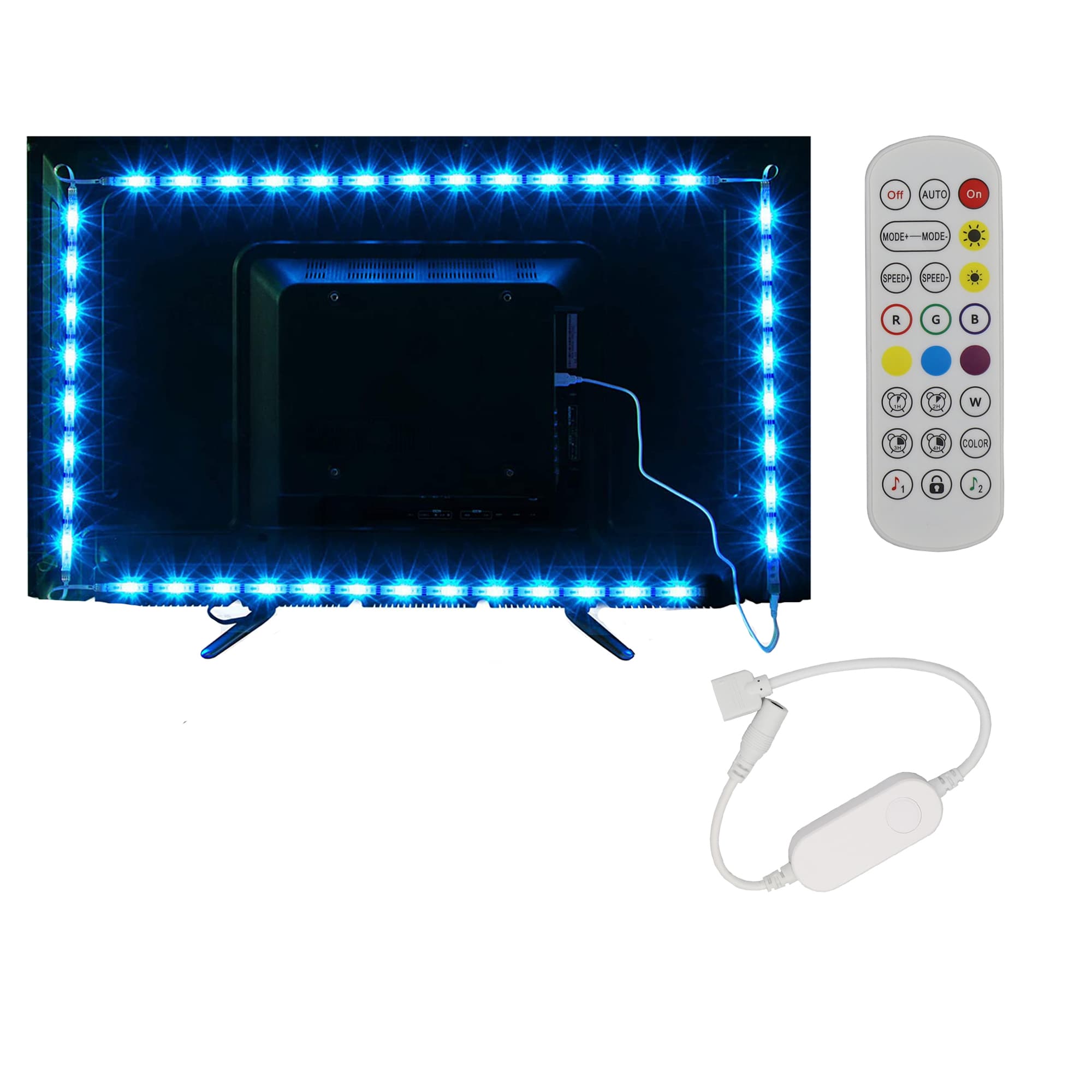 Комплект Smart 60 LED RGB + WW лента Optonica с WiFi контролер и дистанционно 5V