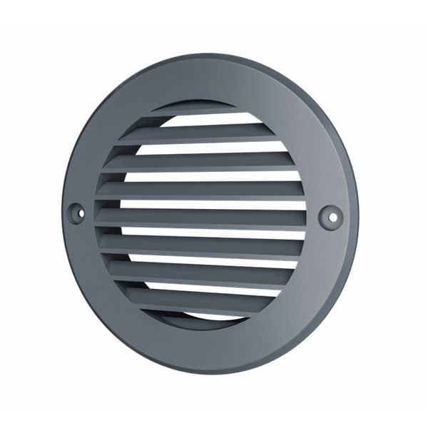Декоративна решетка с фланец ASA plastic 10RKN D130 ø100мм сива 