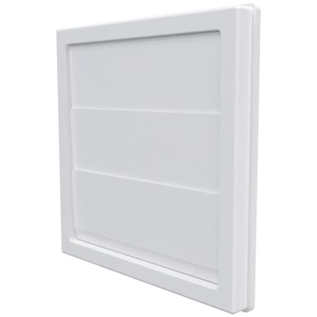Изходна решетка с жалюзи и фланец ASA plastic 1515K12.5F ø125/150х150мм бяла 