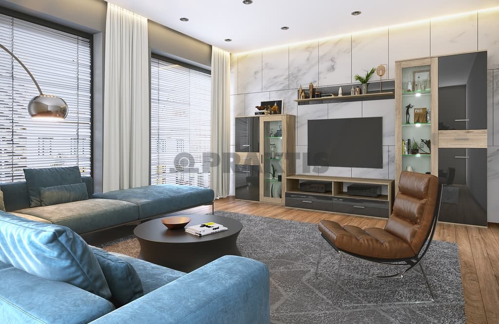 Секция City 6050 Сонома арвен / Кобалт гланц