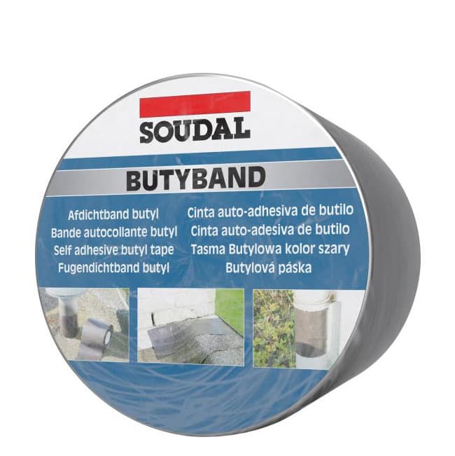 Бутилова уплътнителна лента Soudal Butyband 7,5см x 10м
