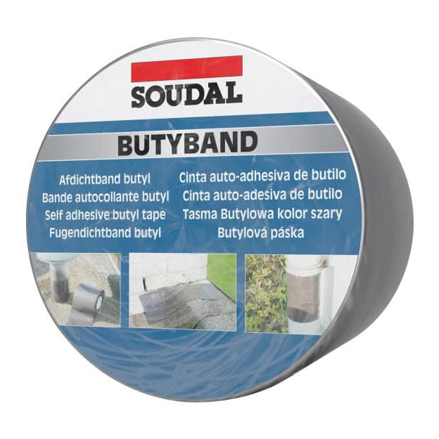 Бутилова уплътнителна лента Soudal Butyband 10см x 10м