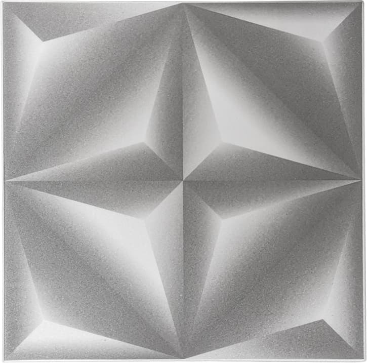 Декоративни плочи за таван 3D Paint Origami Gray / 50х50см 
