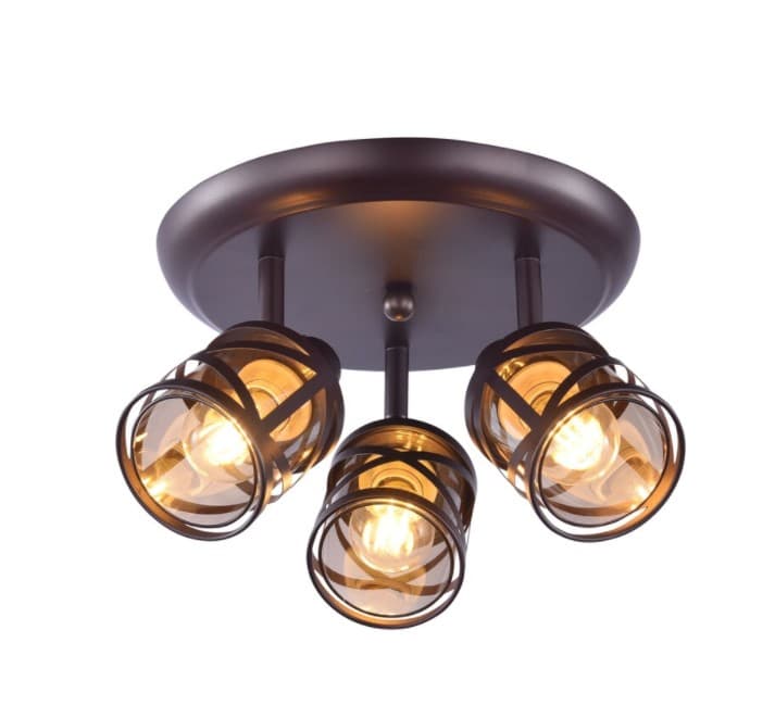 Спот Ziel Lighting SE-C010-3 E14 кафяв