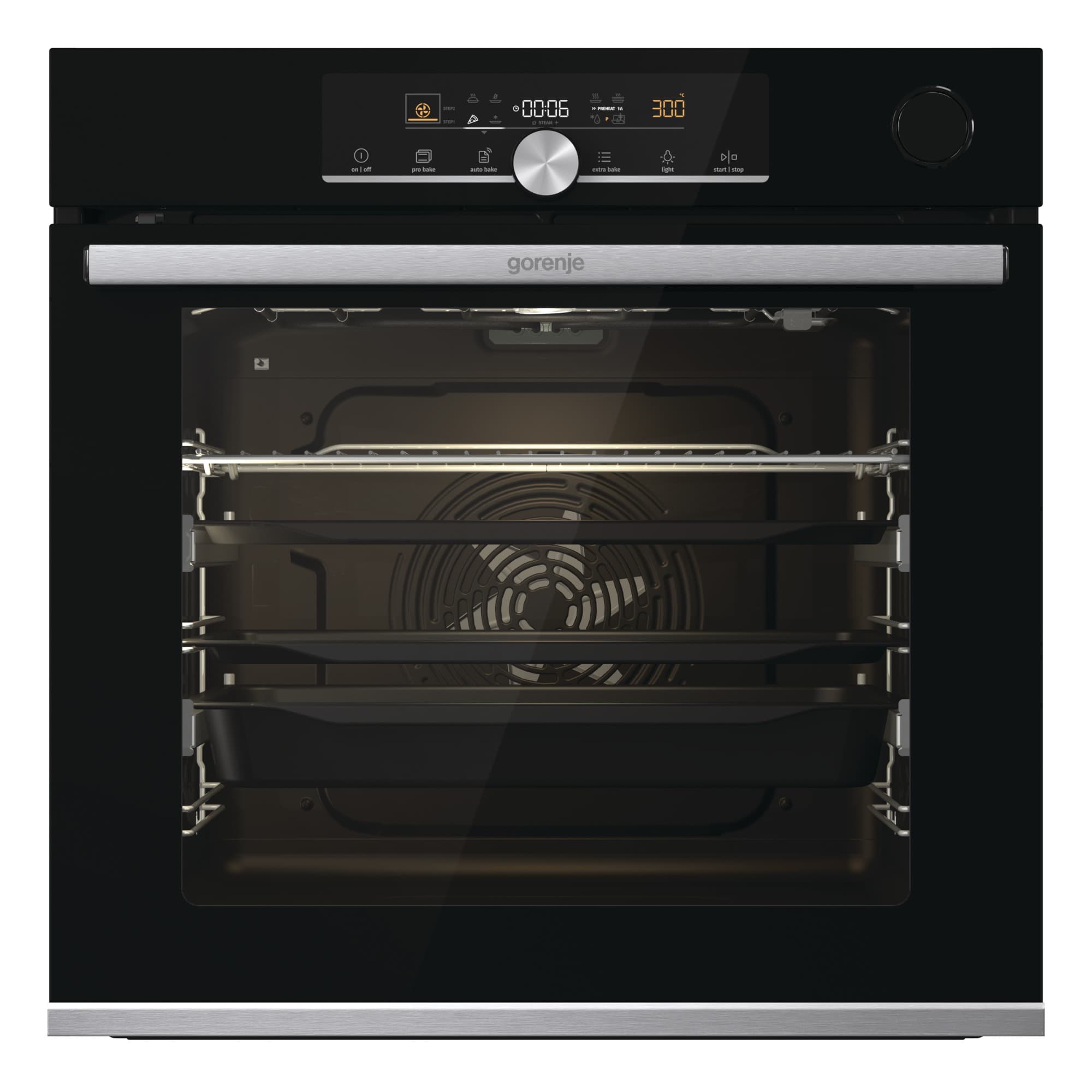Фурна за вграждане Gorenje BPSAX6747A08BG черна IconTouch 77л