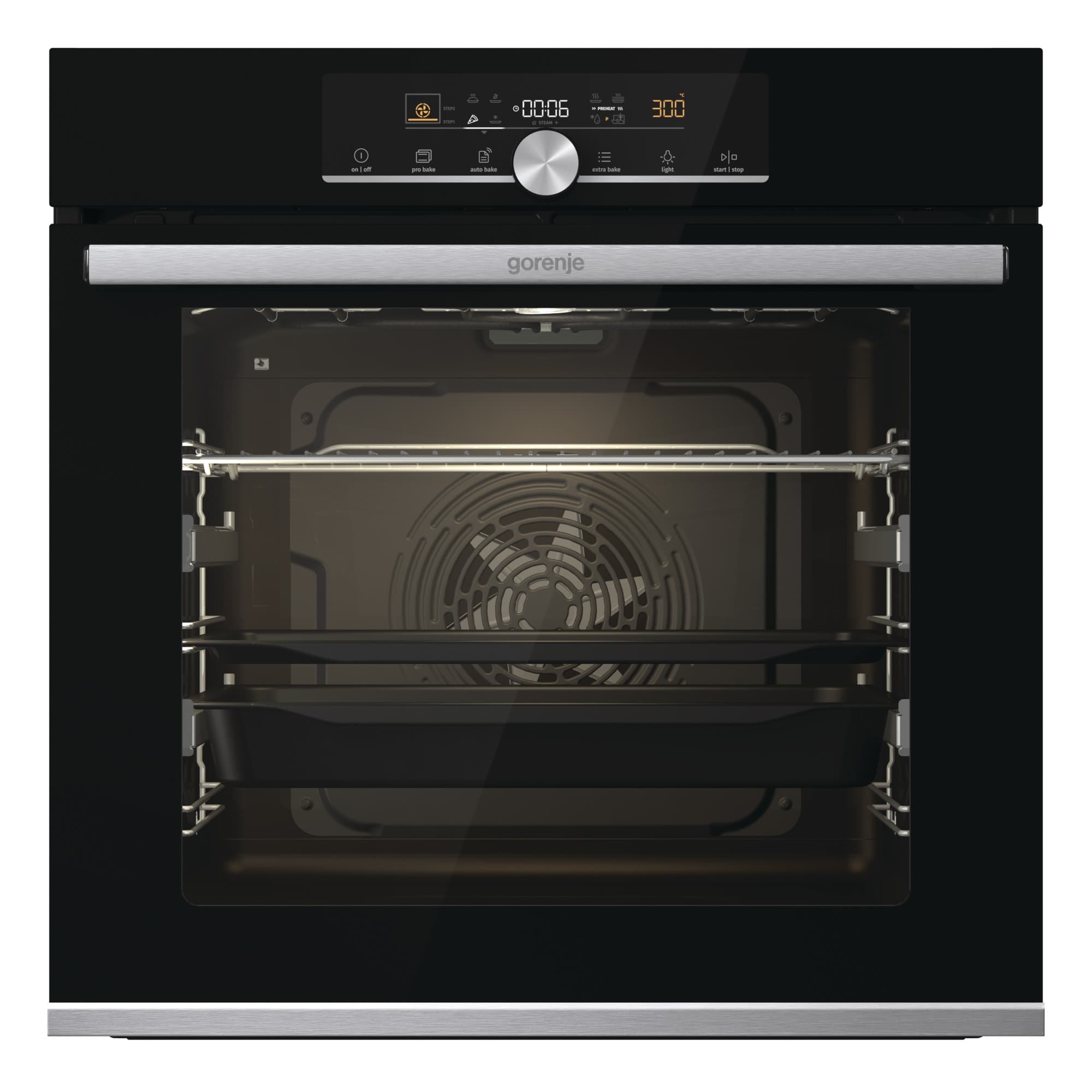 Фурна за вграждане Gorenje BOSX6747A01BG черна IconTouch 77л