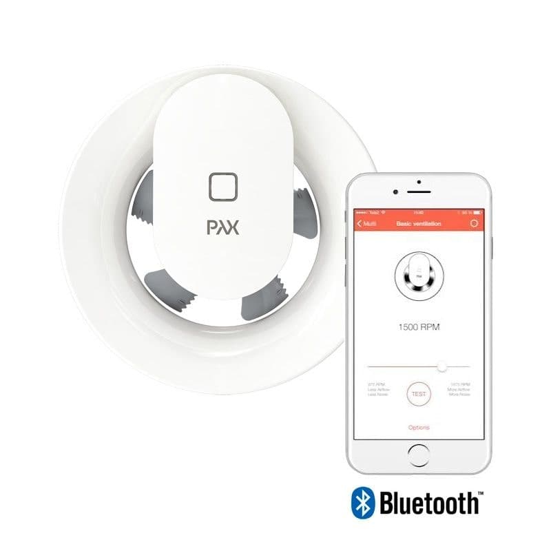 Smart вентилатор за баня Pax Norte бял ø100/120мм 4W