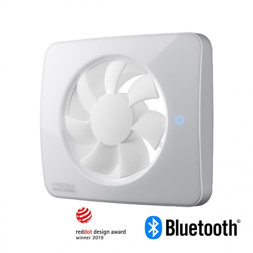 Smart вентилатор за баня Fresh ICE бял ø100/120мм 5W