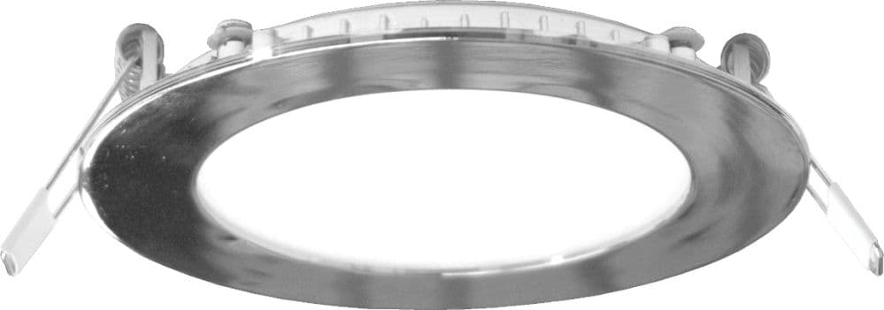 LED панел мини кръг Into 6W 4000К драскан хром