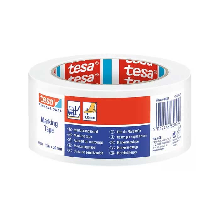 Маркираща лента Tesa 33м x 50мм бяла 