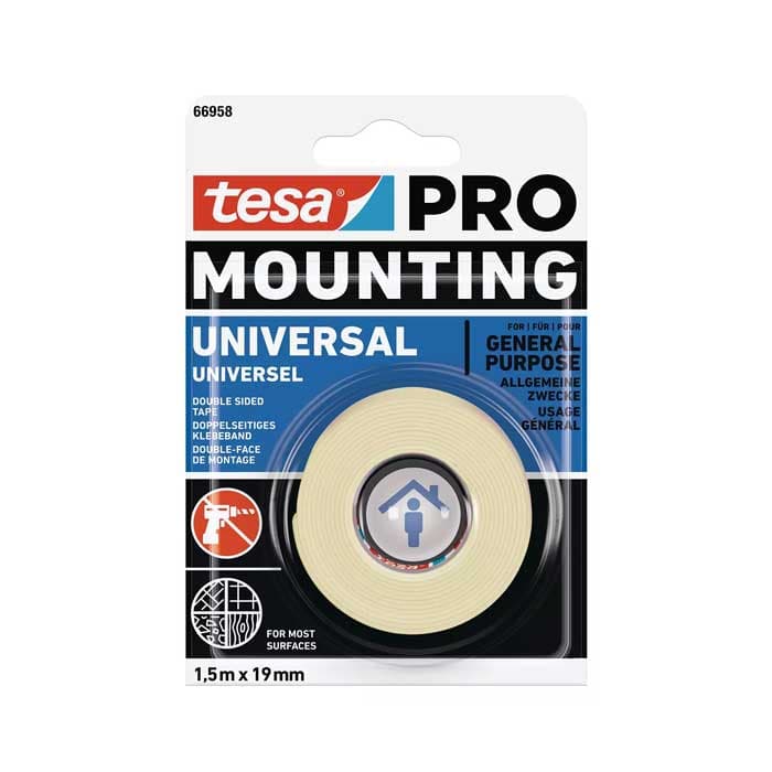 Монтажна лента за вътрешна употреба Tesa PRO 1.5м x 19мм