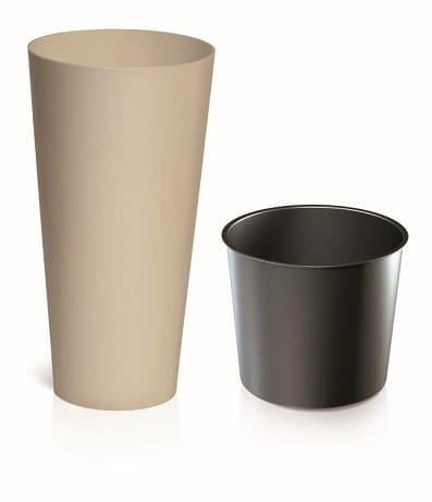 Кашпа Tubus slim мока 30x30x57,2см 