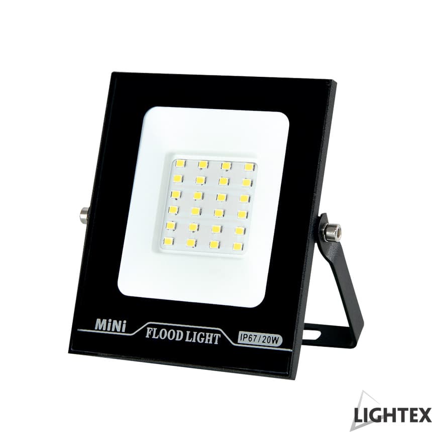 LED прожектор Lightex Mini II черен 20W IP65 CW