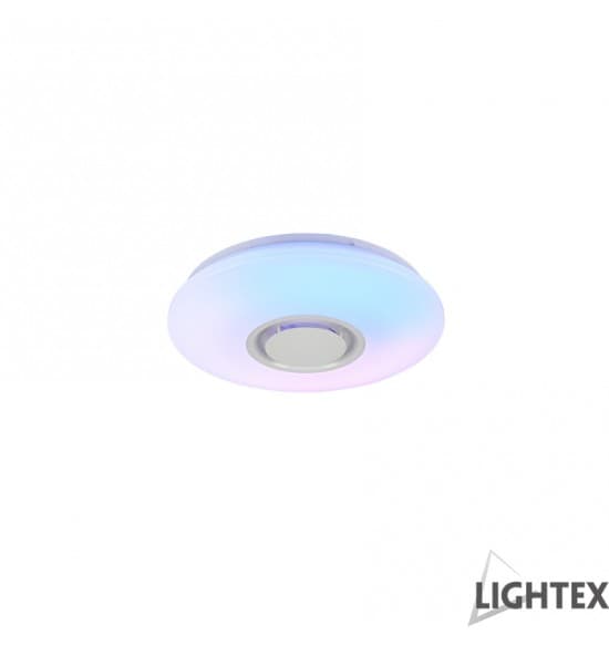 LED музикален плафон Lightex Plastic BlueTooth 36W 3000K/6500K+RGB