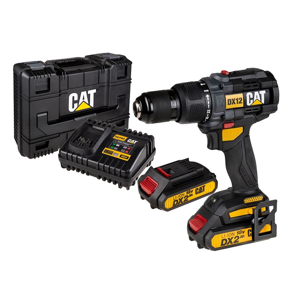 Акумулаторна ударна бормашина CAT DX12 65Nm 18V Li-ion с батерии и зарядно