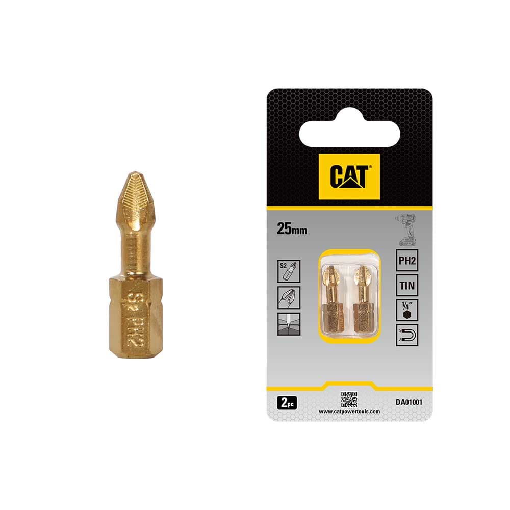 Накрайник CAT DA01001 PH2x25мм S2 / 2 броя