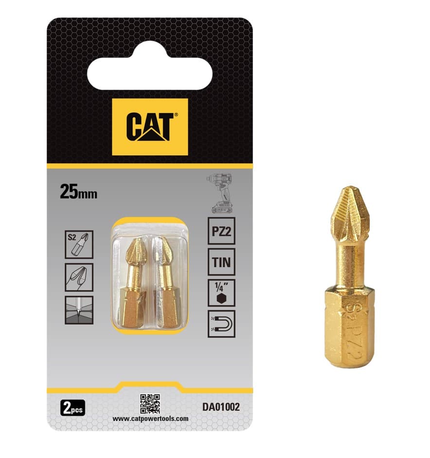 Накрайник CAT DA01002 PZ2x25мм S2 / 2 броя