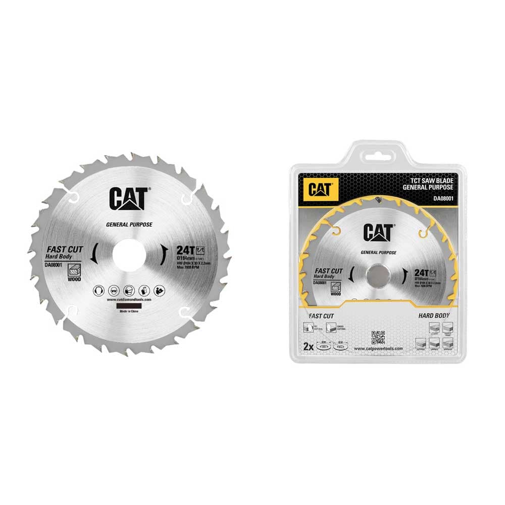 Диск за циркуляр  за дърво CAT DA08001 184x30x1.4 / 24 зъба