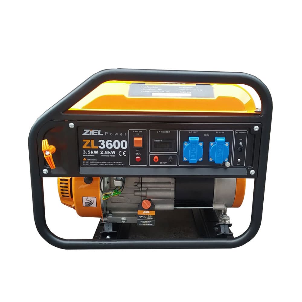 Бензинов генератор Ziel KL3600 2,8 kW / 3,5 kW 