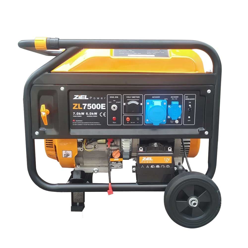 Бензинов генератор Ziel KL7500E 420cc 6 kW / 7 kW