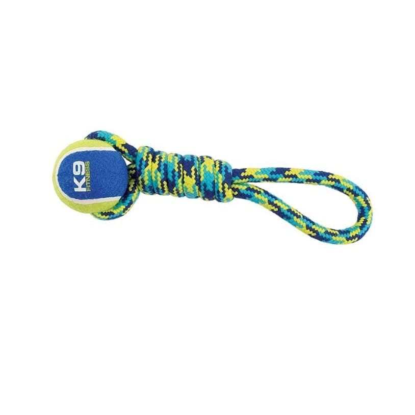 Играчка за куче Zeus K9 Tennis Ball Rope Tug W.Ball 31см