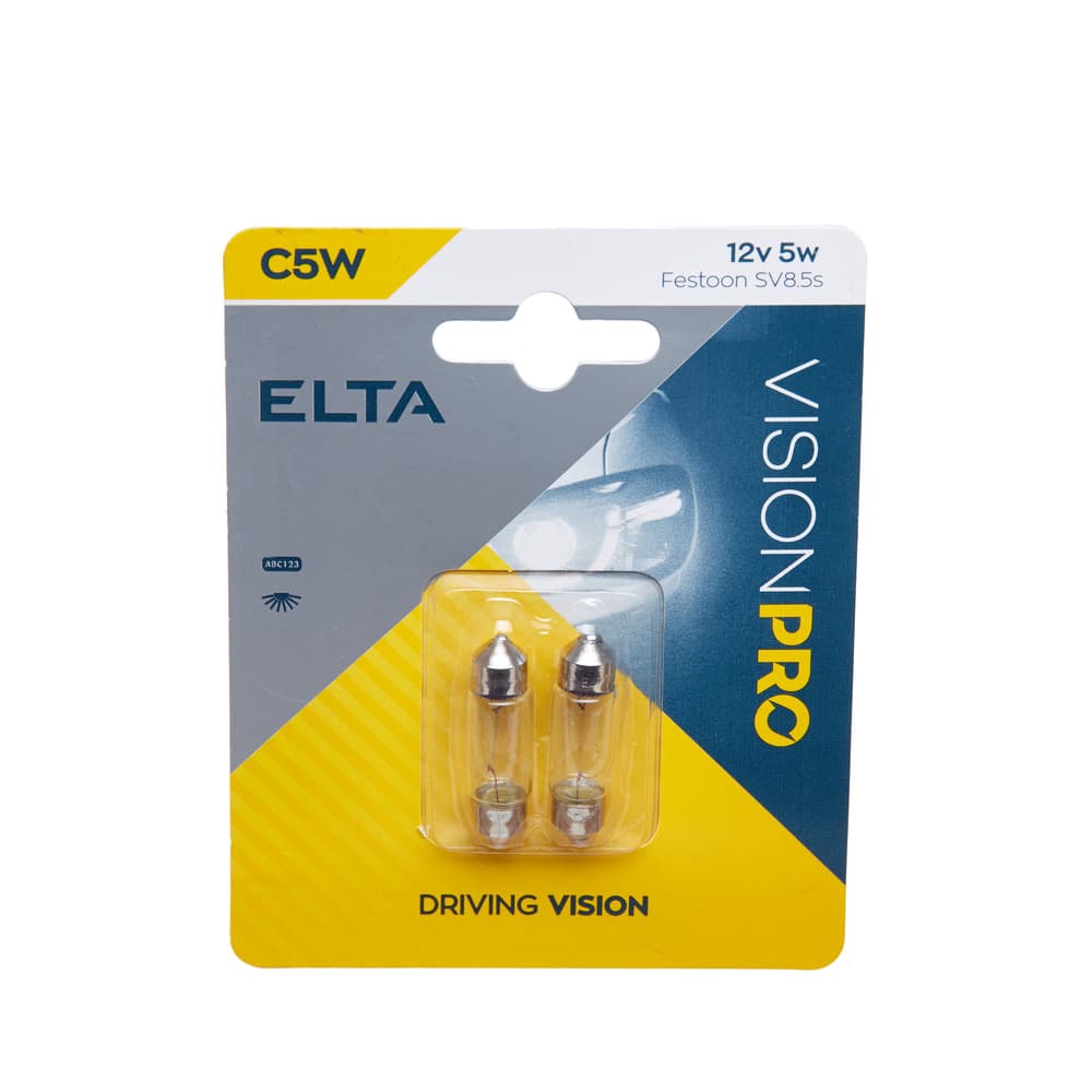 Автомобилна крушка Elta C5W 5W / 2 броя