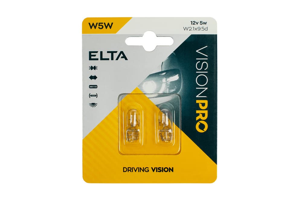 Автомобилна крушка Elta W5W 5W / 2 броя